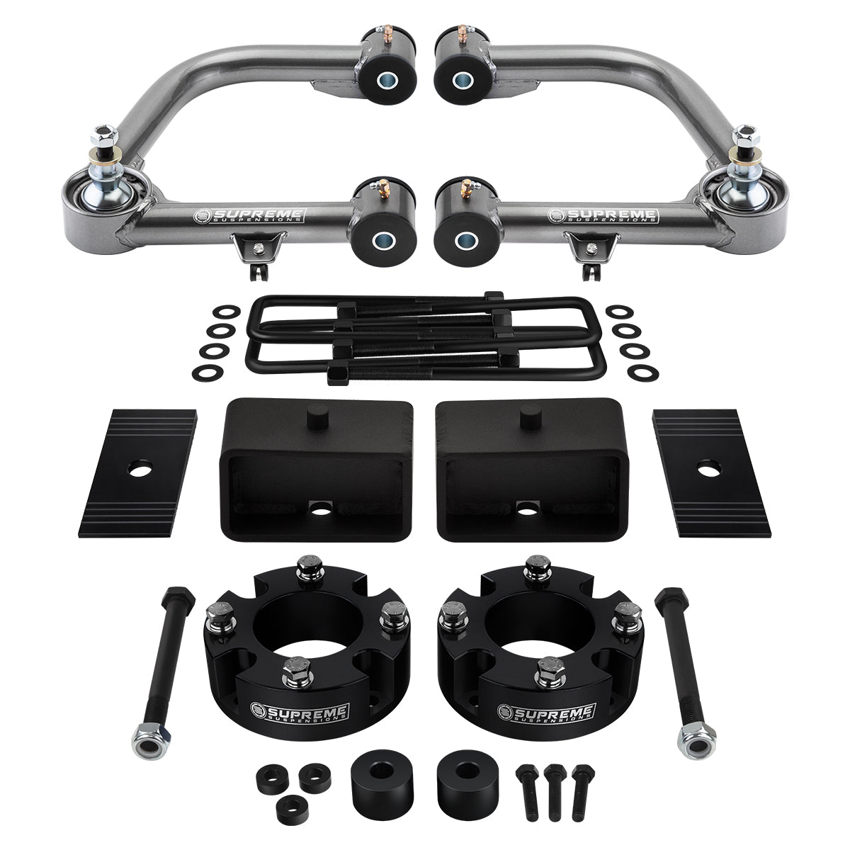 3" Full Lift Kit with Uni-Ball Upper Control Arms Fits 2007-2021 Toyota Tundra 4x4 Front 3" + Rear 3"