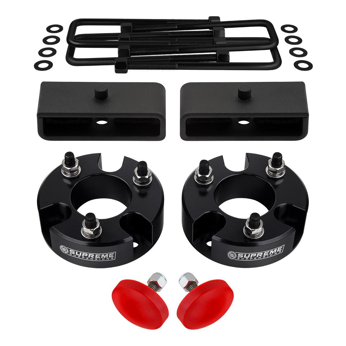 Front And Rear Lift Leveling Kit Includes UCA Stops For 2005-2022 Nissan Frontier Front Lift 3" + Rear Lift 1.5"