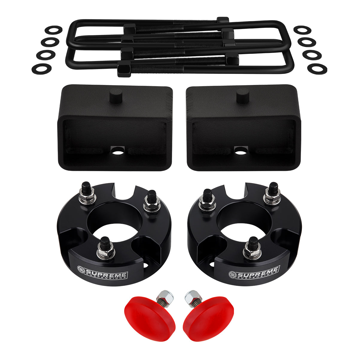 Front And Rear Lift Leveling Kit Includes UCA Stops For 2005-2022 Nissan Frontier Front Lift 3" + Rear Lift 3"