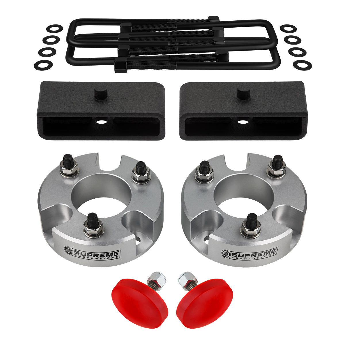 Front Rear Lift Kit Fits 2005-2022 Nissan Frontier Lift Kit With Bumps Front Lift 3" + Rear Lift 1.5"