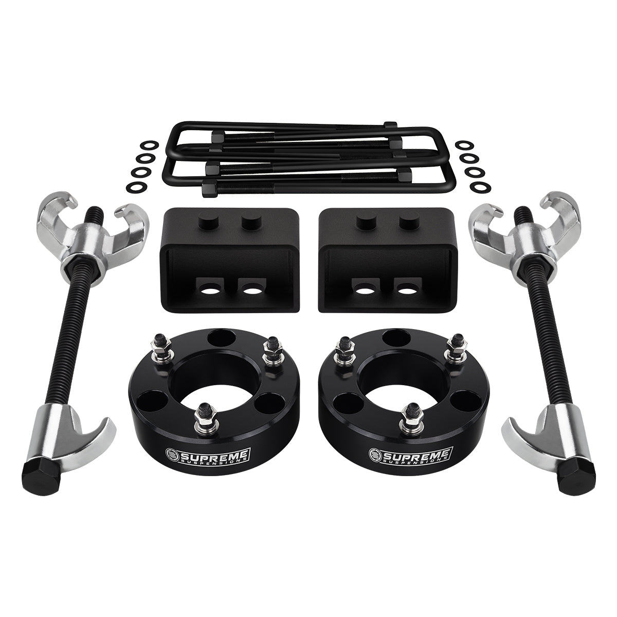 2004-2022 Ford F-150 Full Suspension Lift Kit & Spring Compressor 2WD 2WD Front Lift 2" + Rear Lift 3"