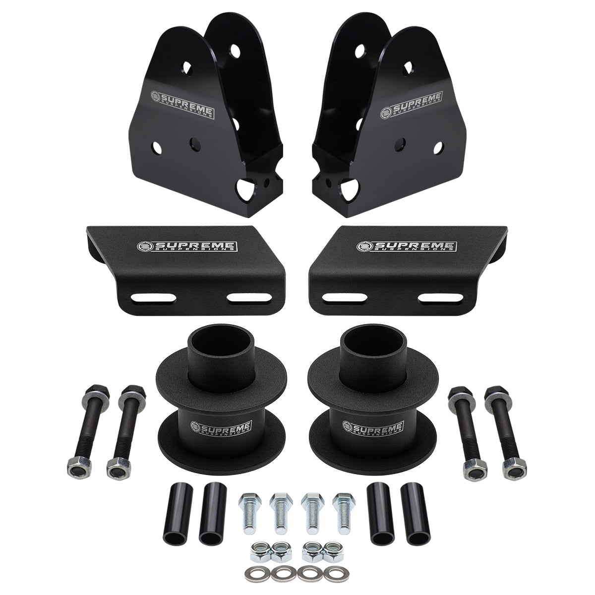 2008-2016 Ford Super Duty Front Suspension Lift Kit, Sway Bar Brackets & Radius Arm Drop Kit 4WD 4x4 F-250 Super Duty 2"