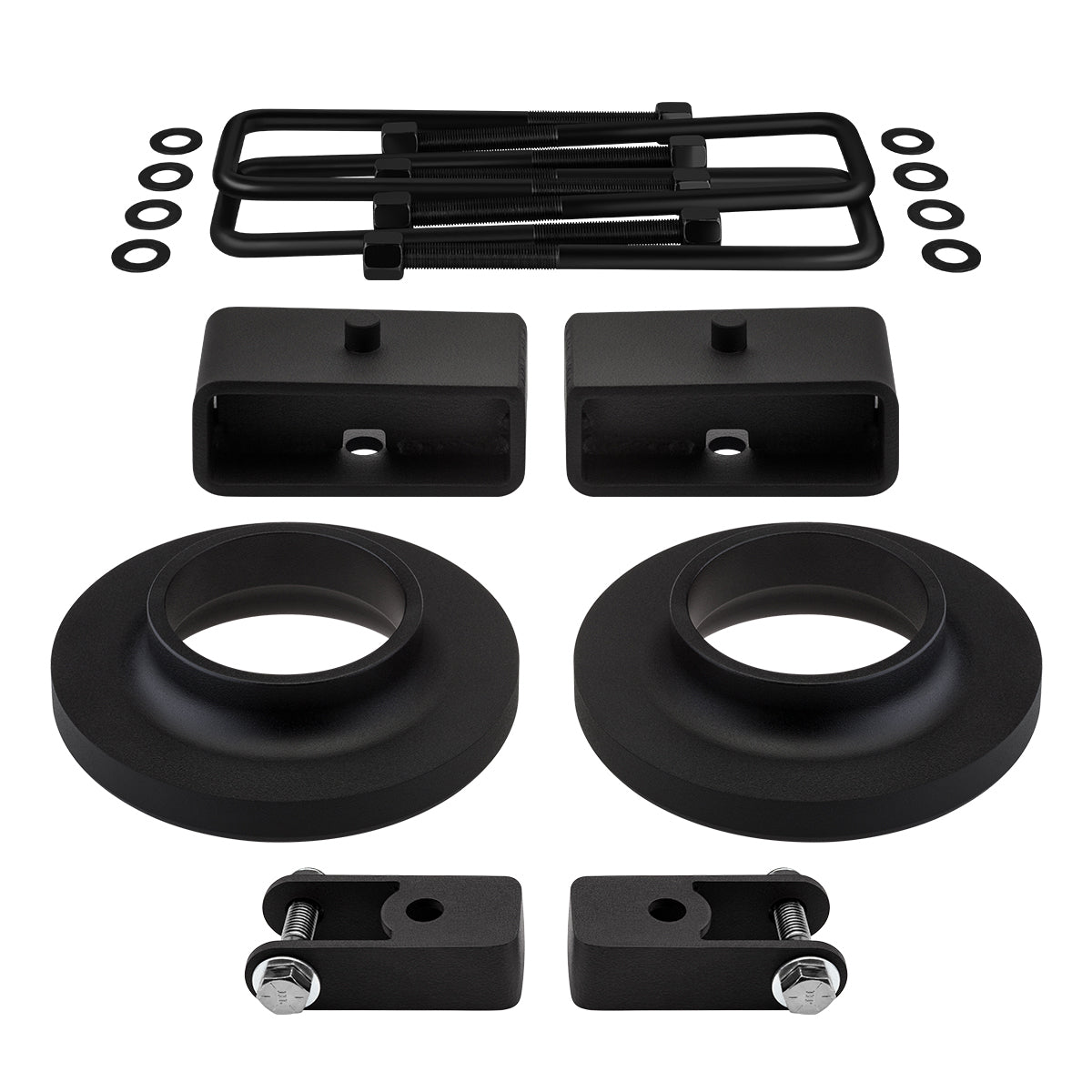 2003-2017 Chevrolet Express 1500 2500 3500 2WD Van Full Suspension Lift Kit with Rear Shock Extenders 2" Front + 2" + Rear