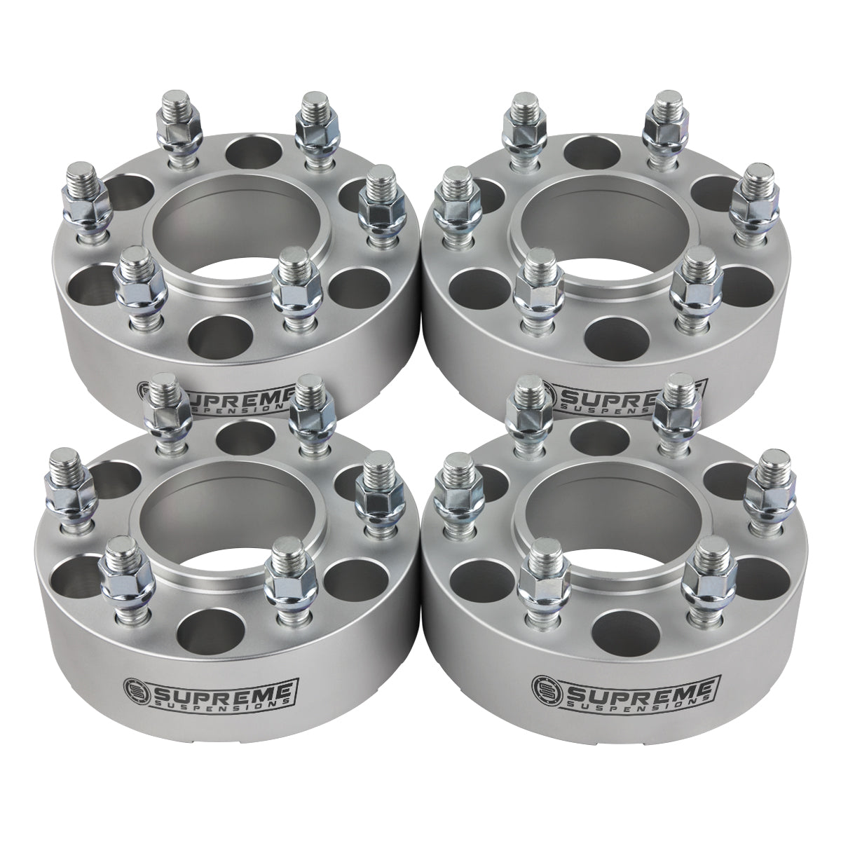 2015-2022 Ford F150 Hub Centric Wheel Spacers 2WD 4WD Silver (x4) Piece 1.5" Spacer