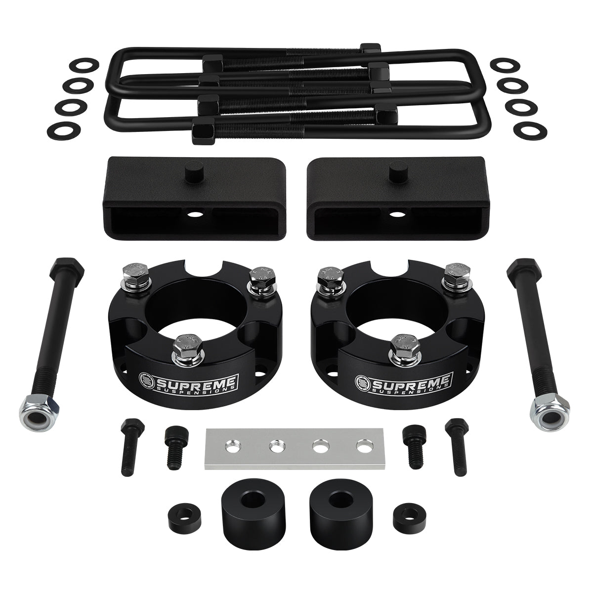 1995-2004 Toyota Tacoma Full Suspension Lift Kit with Differential Drop Spacers 4WD / SUPREME'S NEW HD STEEL LIFT BLOCKS! Front Lift 3" + Rear Lift 1.5"