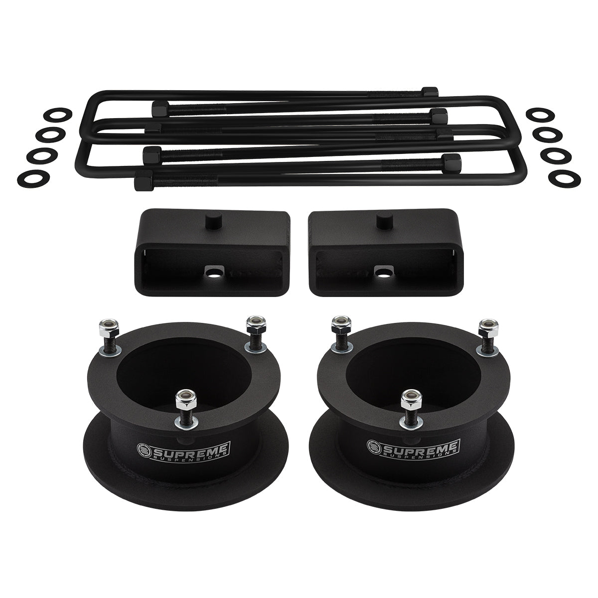 1994-2002 Dodge Ram 2500 Full Suspension Lift Kit 4WD 4x4 / SUPREME'S NEW HD STEEL LIFT BLOCKS! Non-Overloads Front Lift 2" + Rear Lift 2"