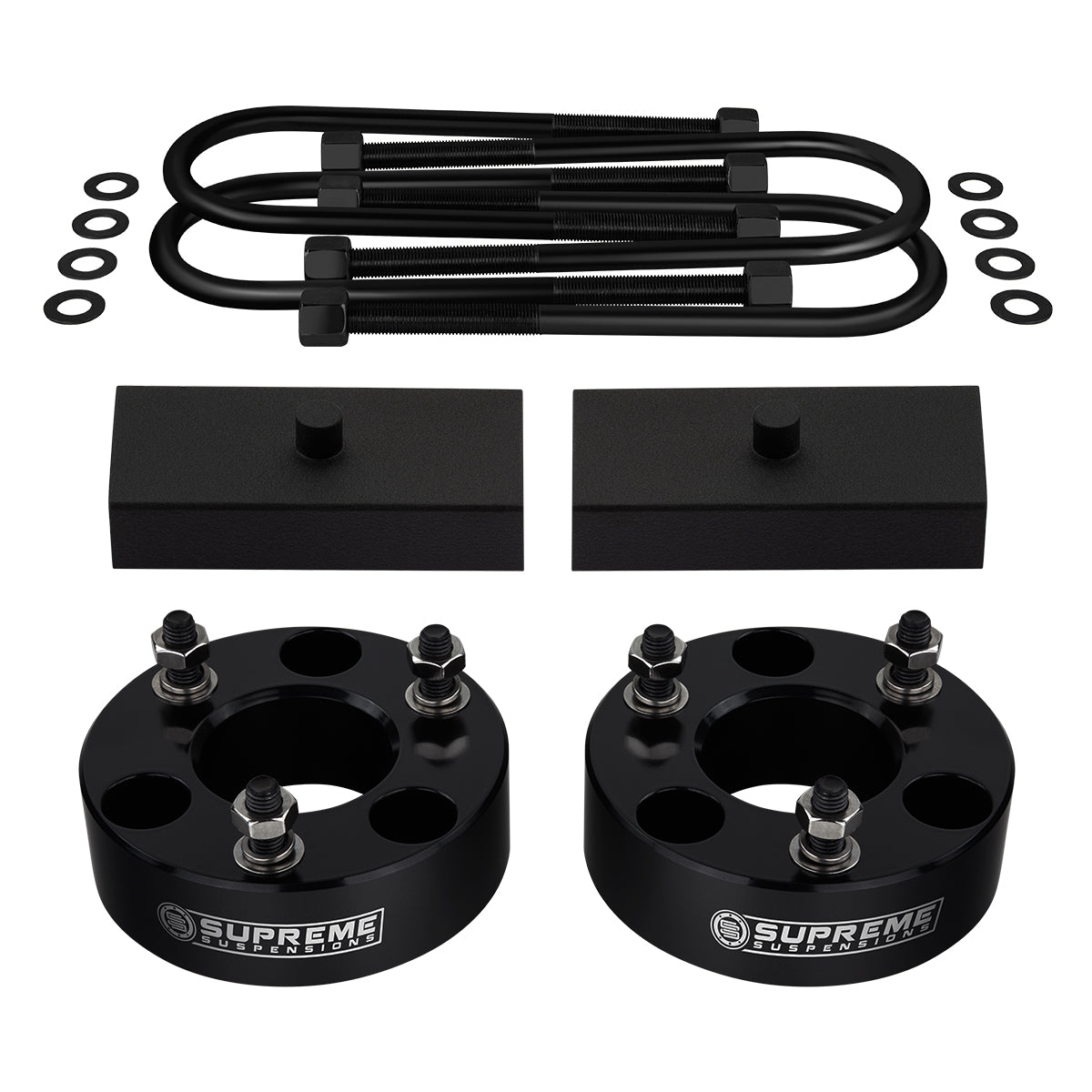 2006-2008 Dodge Ram 1500 Full Suspension Lift Kit 4WD / SUPREME'S NEW HD STEEL LIFT BLOCKS! Front Lift 2" + Rear Lift 1"