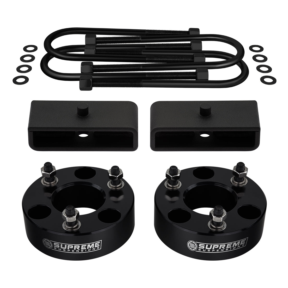 2006-2008 Dodge Ram 1500 Full Suspension Lift Kit 4WD / SUPREME'S NEW HD STEEL LIFT BLOCKS! Front Lift 2" + Rear Lift 1.5"