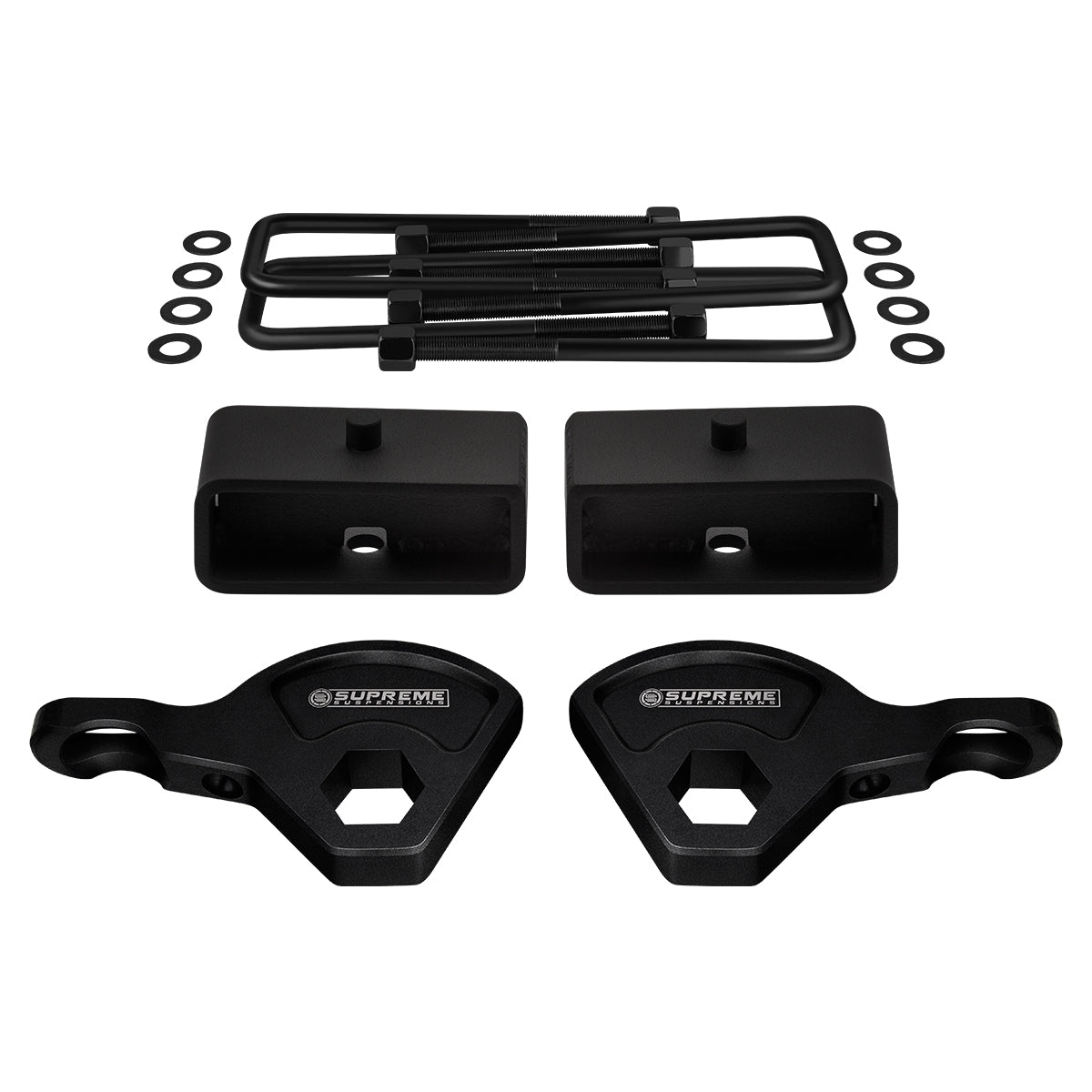 1987-2004 Dodge Dakota Full Suspension Lift Kit 4WD 4x4 (8.25" Rear Axle)/ / SUPREME'S NEW HD STEEL LIFT BLOCKS! Front Lift 1" - 3" + Rear Lift 2"