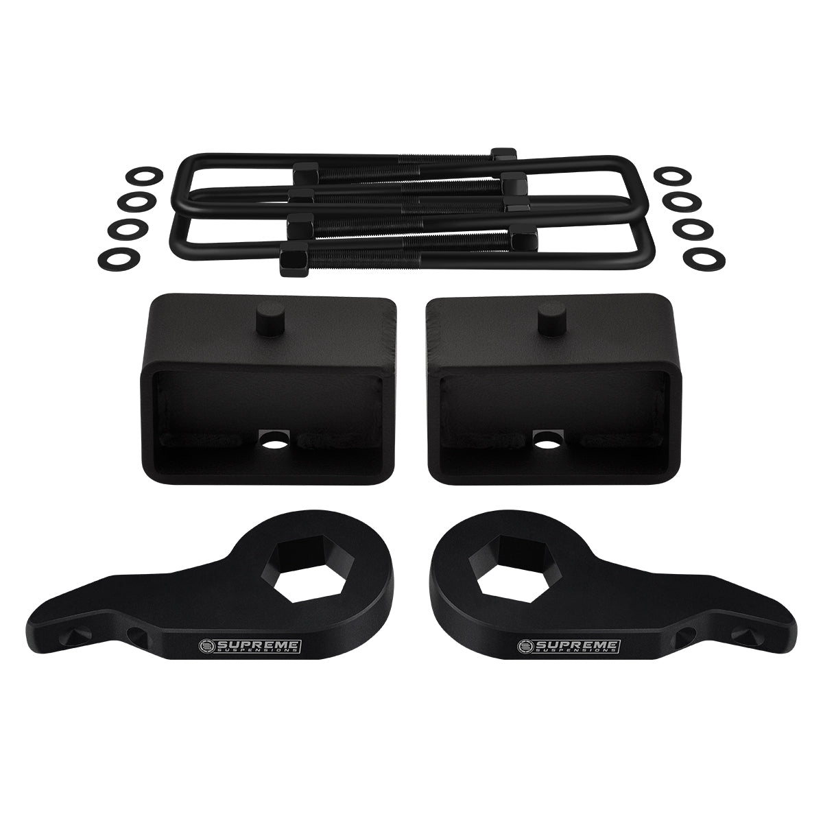 1999-2007 Classic GMC Sierra 1500 Full Suspension Lift Kit 2WD 4WD / SUPREME'S NEW HD STEEL LIFT BLOCKS! Front Lift 1" - 3" + Rear Lift 3"