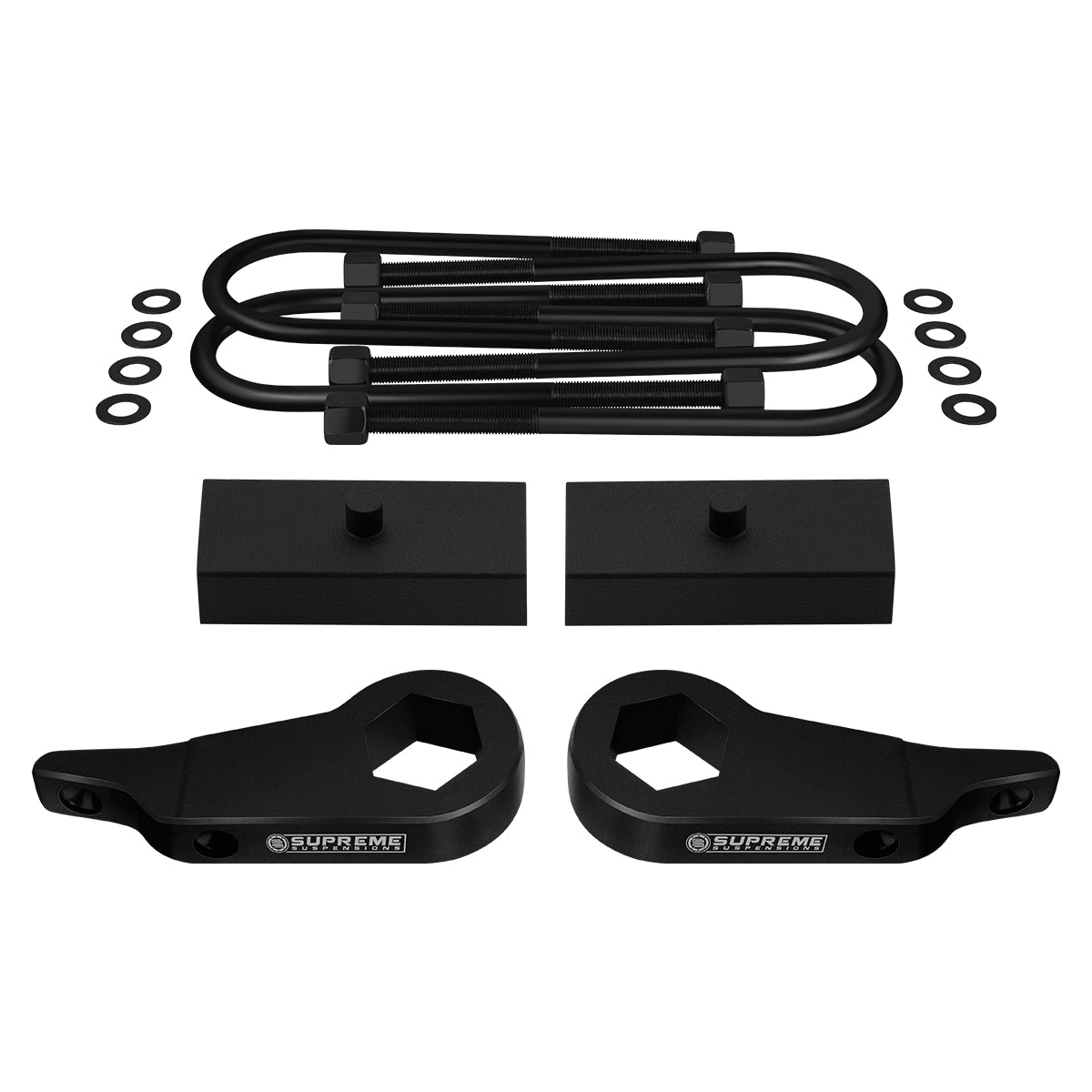 1997-2012 Ford Ranger Full Suspension Lift Kit 4WD / SUPREME'S NEW HD STEEL LIFT BLOCKS! Front Lift 1" - 3" + Rear Lift 1"