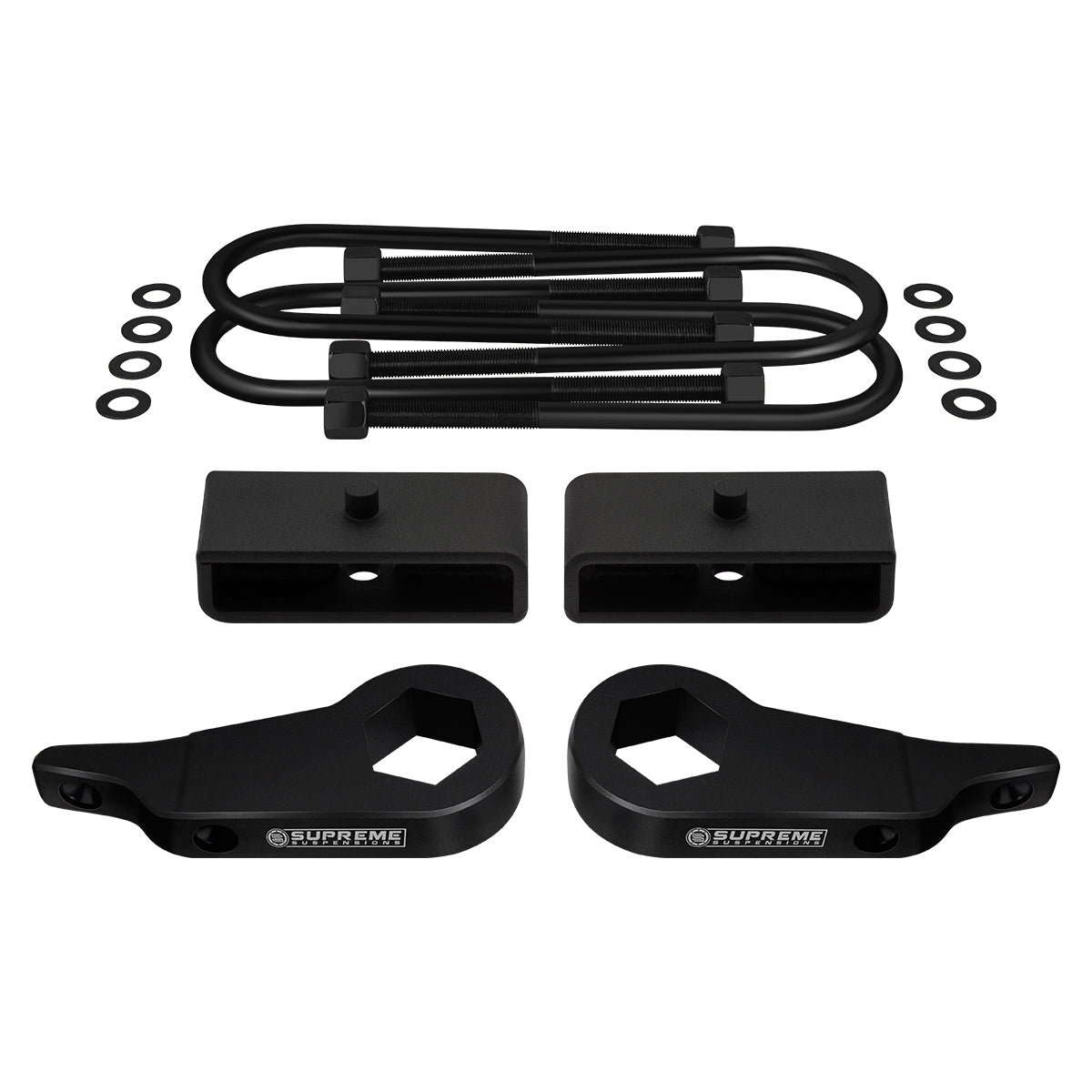 1997-2012 Ford Ranger Full Suspension Lift Kit 4WD / SUPREME'S NEW HD STEEL LIFT BLOCKS! Front Lift 1" - 3" + Rear Lift 1.5"