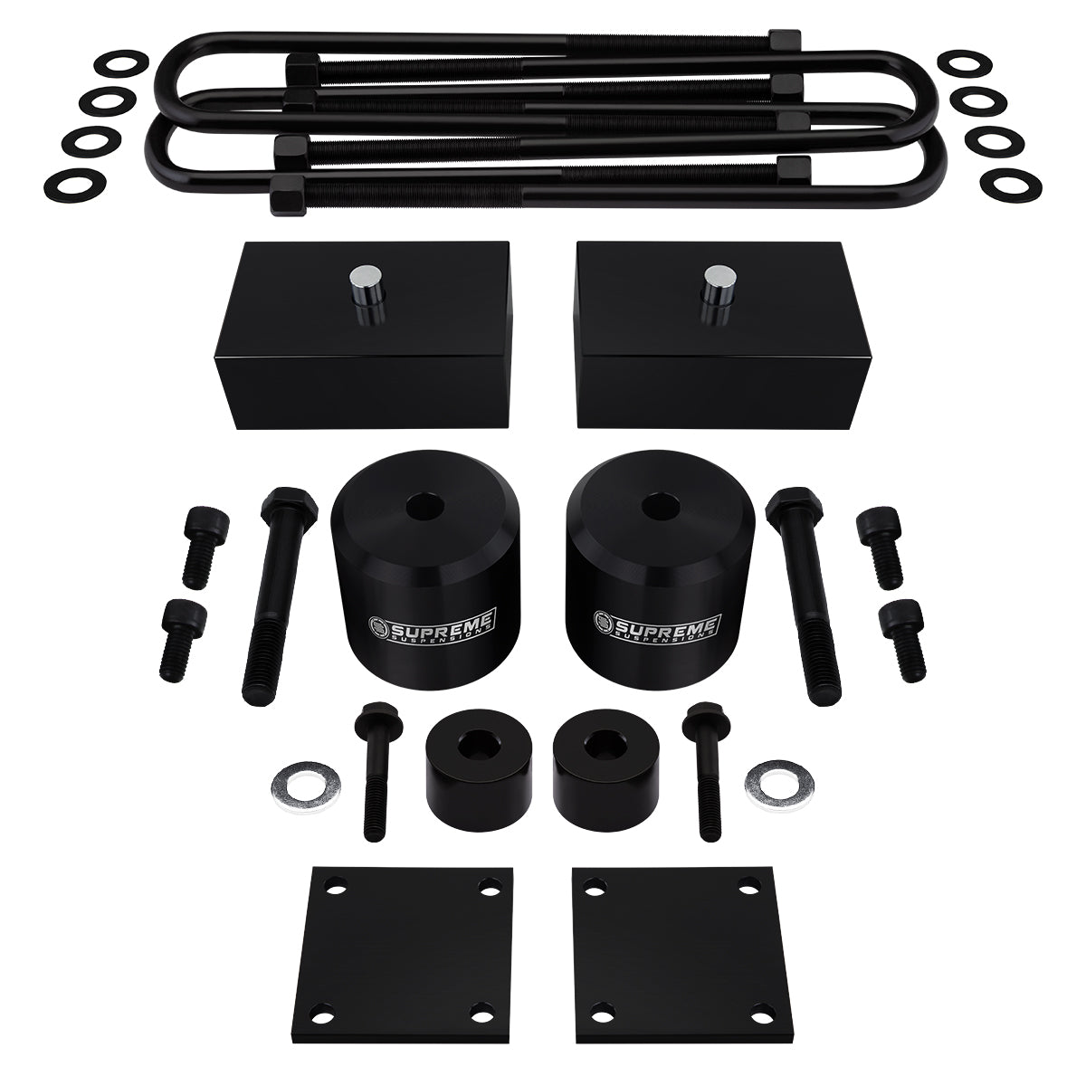 2017 - 2022 Ford F250 Super Duty Full Suspension Lift Kit with Brake Line and Bump Stop Relocation Kits 4WD 4x4 Front Lift 2.5" Lift + Rear Lift 2" Lift