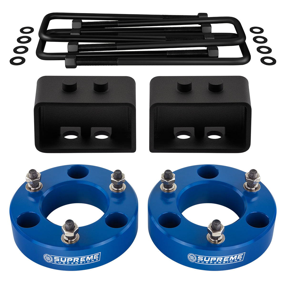 2004-2008 Ford F-150 Full Suspension Lift Kit 4WD - Blue 4WD Front Lift 3.5" + Rear Lift 1.5"