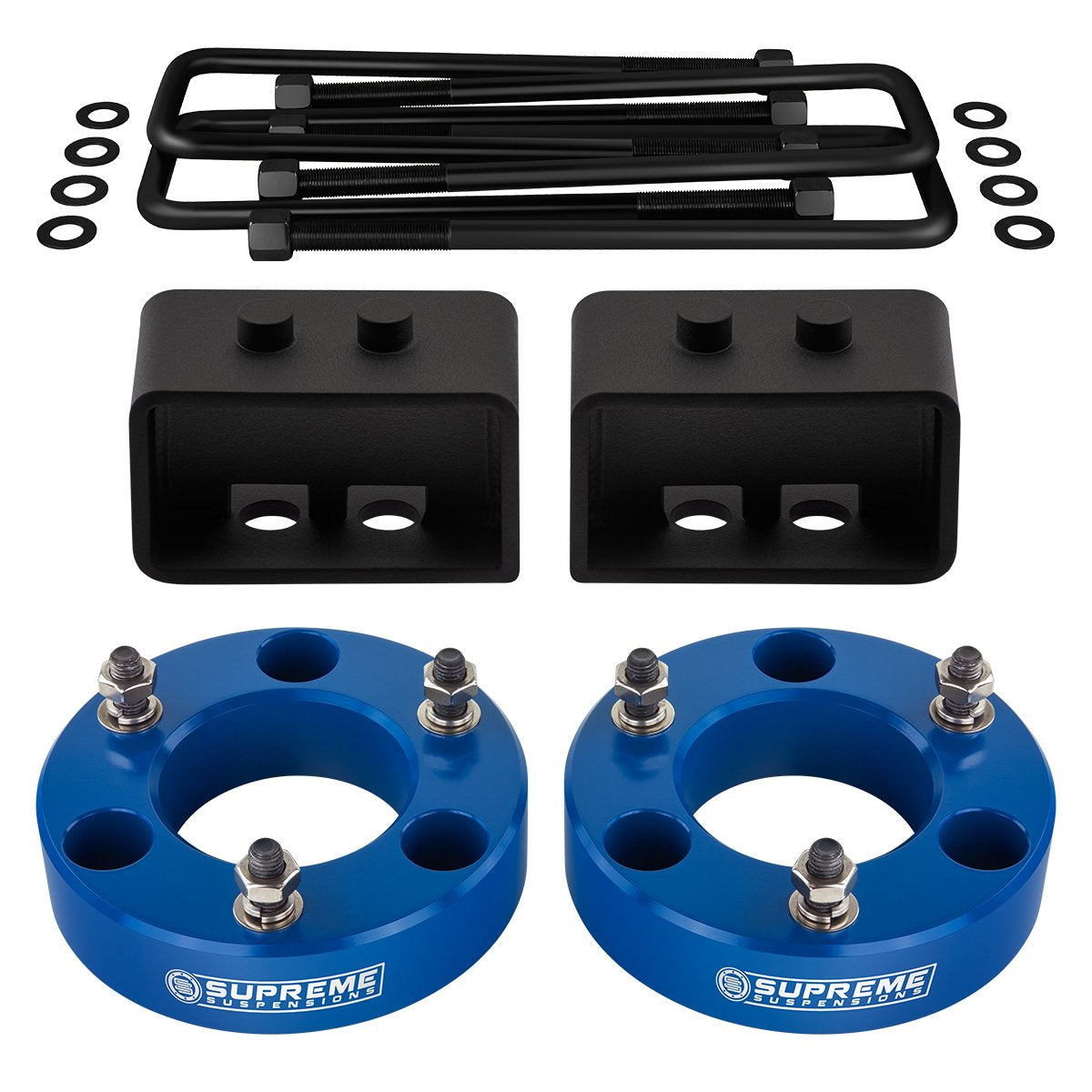 2009-2022 Ford F-150 Full Suspension Lift Kit 4WD - Blue 4WD Front Lift 2" + Rear Lift 0.5"