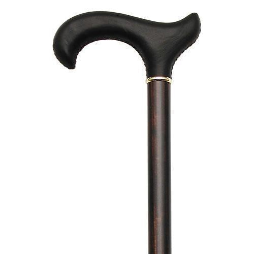 Genuine Leather Brown Handle Cane