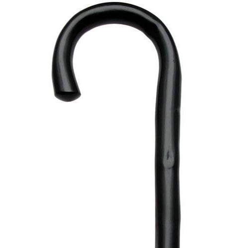 Black Crook Handled Cane