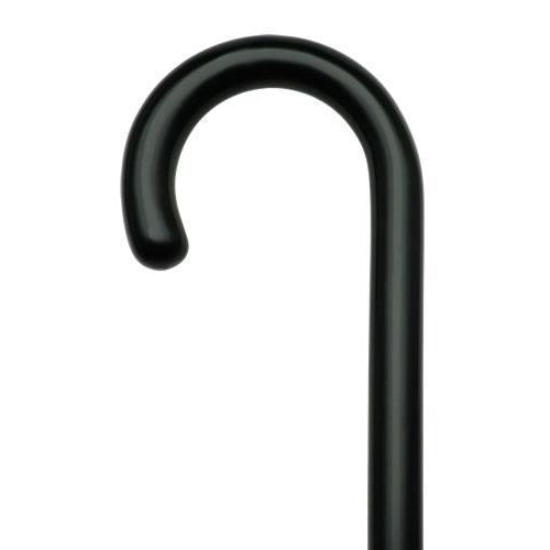 Black Crook Handled Cane Unisex