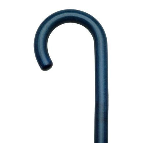 Blue Crook Handled Cane