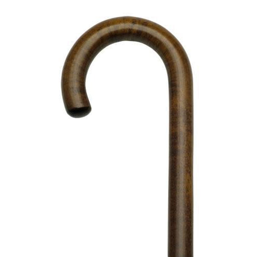 Classy Walking Cane in Walnut with Crook Handle