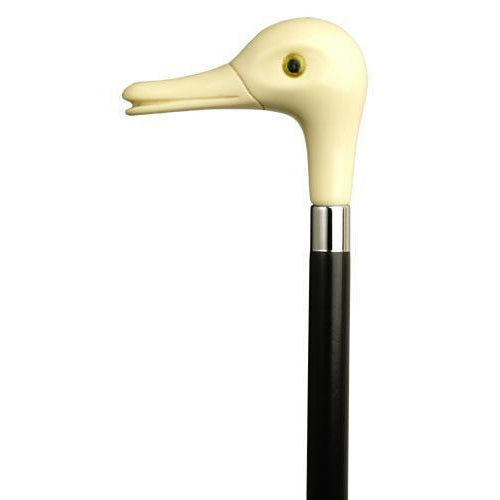 Duck Head with Glass Eye Ivory