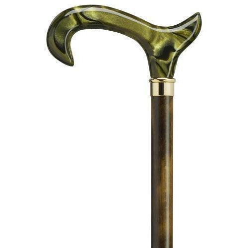 Marble Green  Derby Handle