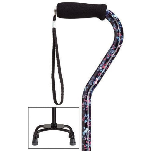 Blackberry Fashion Quad Cane Small Base