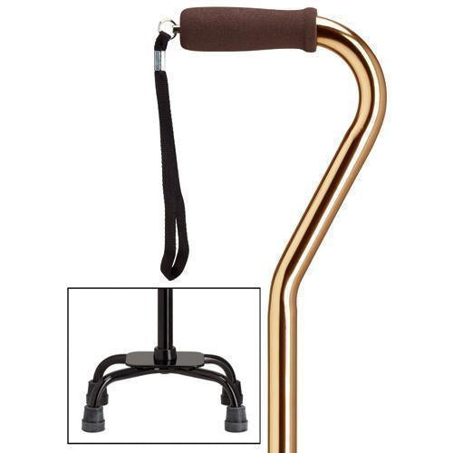 Bronze Fashion Quad Cane Small Base