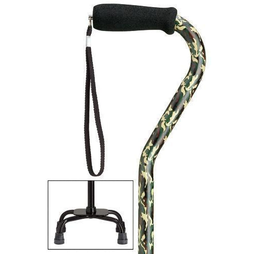 Camouflage Fashion Quad-Cane Small Base