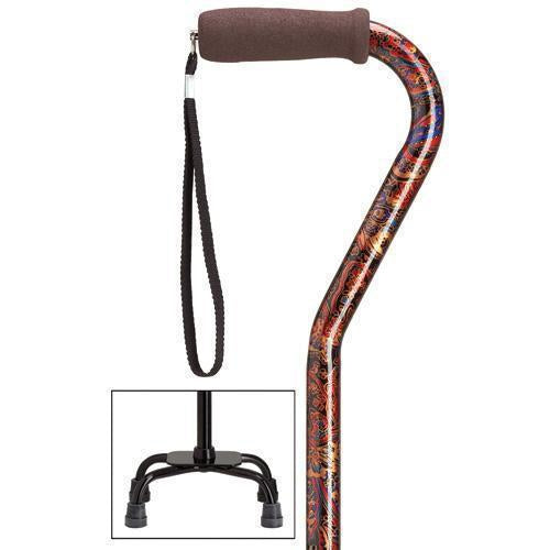 Paisley Fashion Quad-Cane Small Base