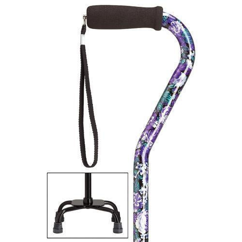 Mauve Fashion Quad-Cane Small Base