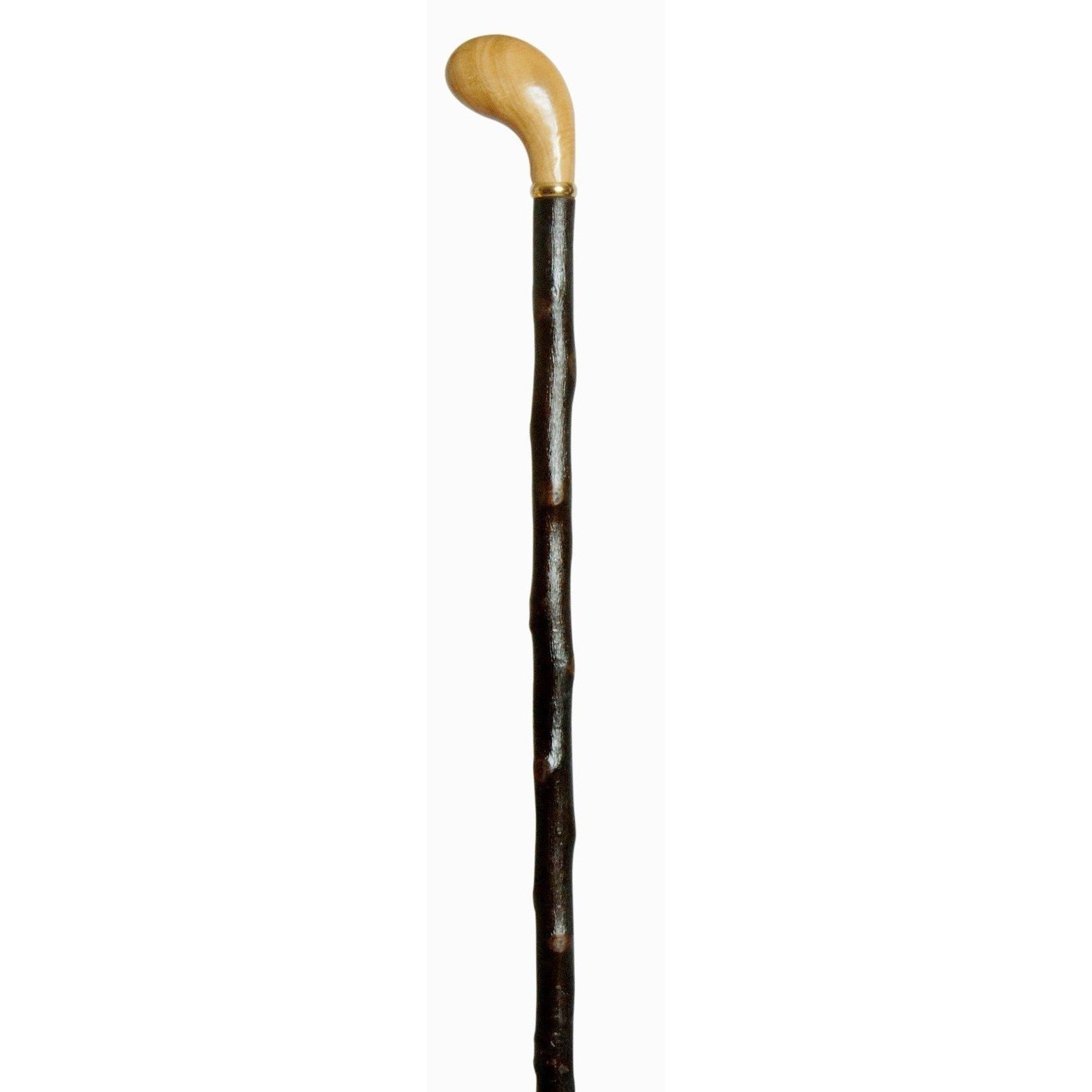 Grip Cane with Rustic Shaft Walking Stick