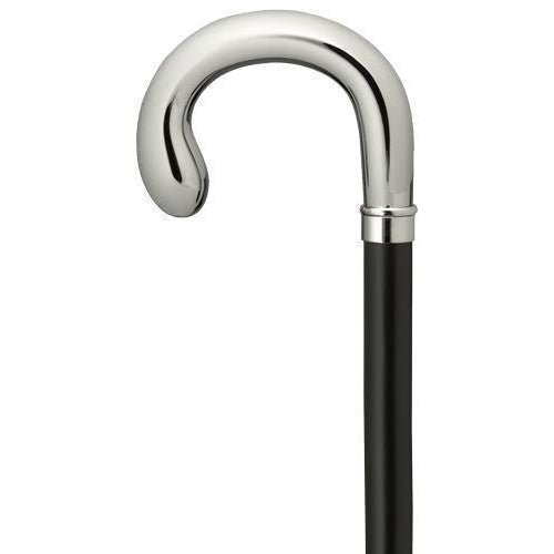 Chrome Crook Handle in Black Shaft