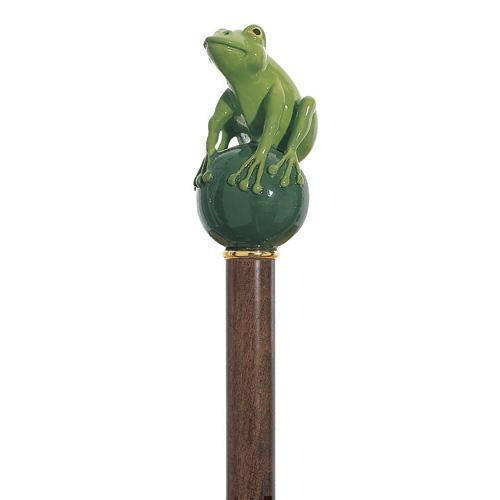 Frog Prince Green Hand Painted