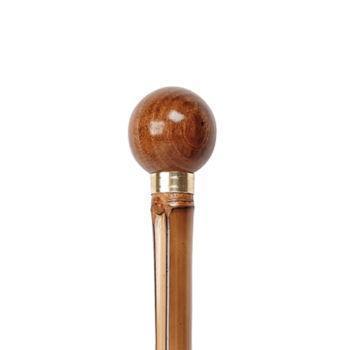 Wood Ball Handle with Bamboo Shaft