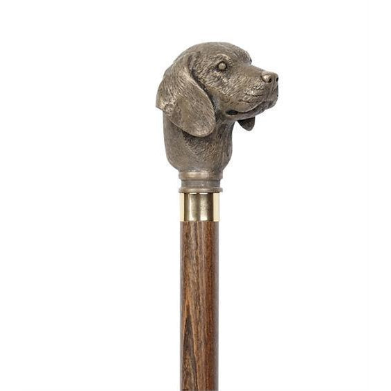 Golden Retriever Bronze Walking Stick with Moulded Top