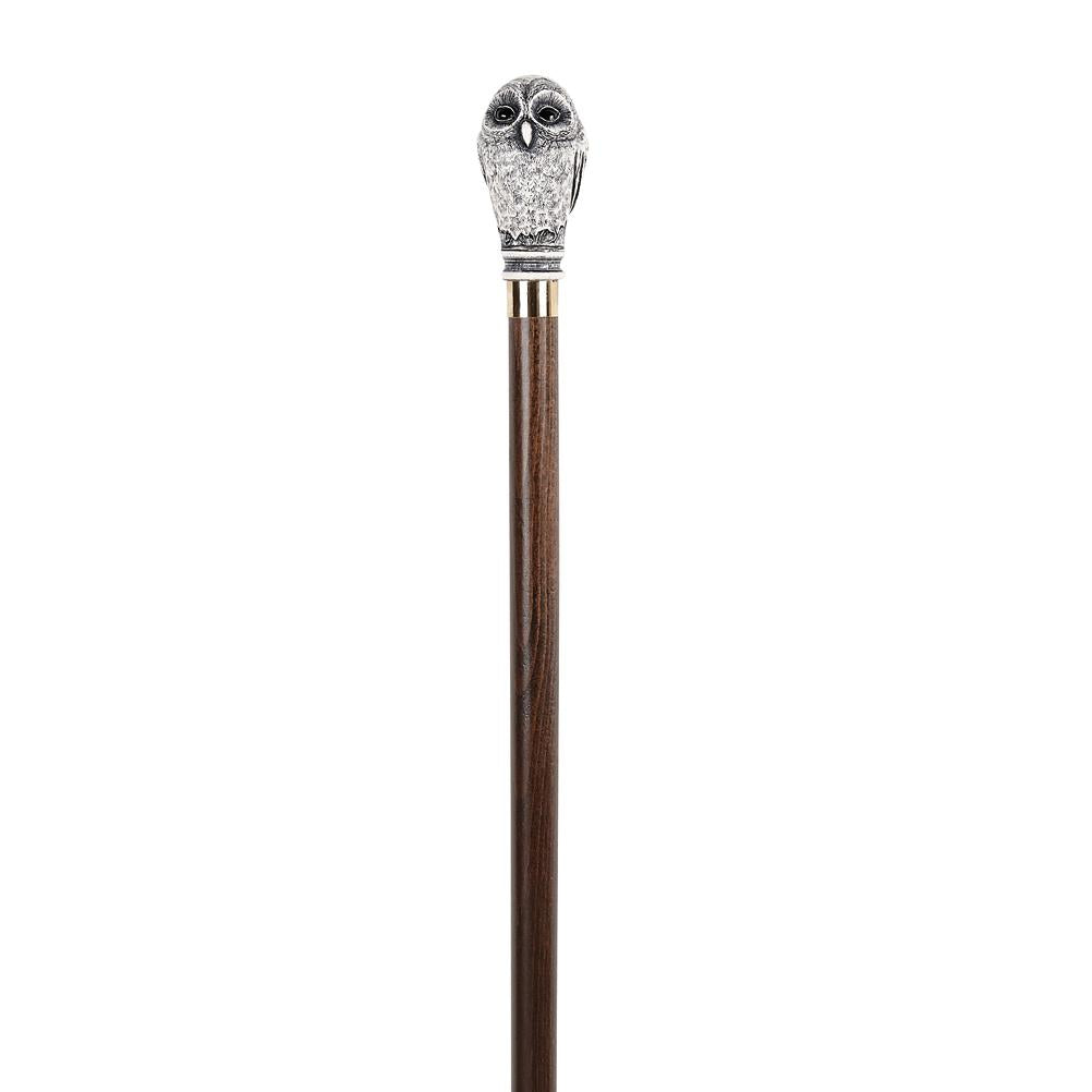 Decorative Moulded Owl Walking Stick on Beechwood Shaft