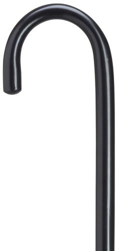 Classy Walking Cane 7/8 inch Crook in Black 36 inches tall