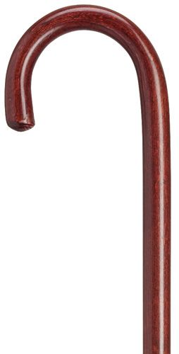 Classy Walking Cane 7/8 inch Tall Crook in Mahogany