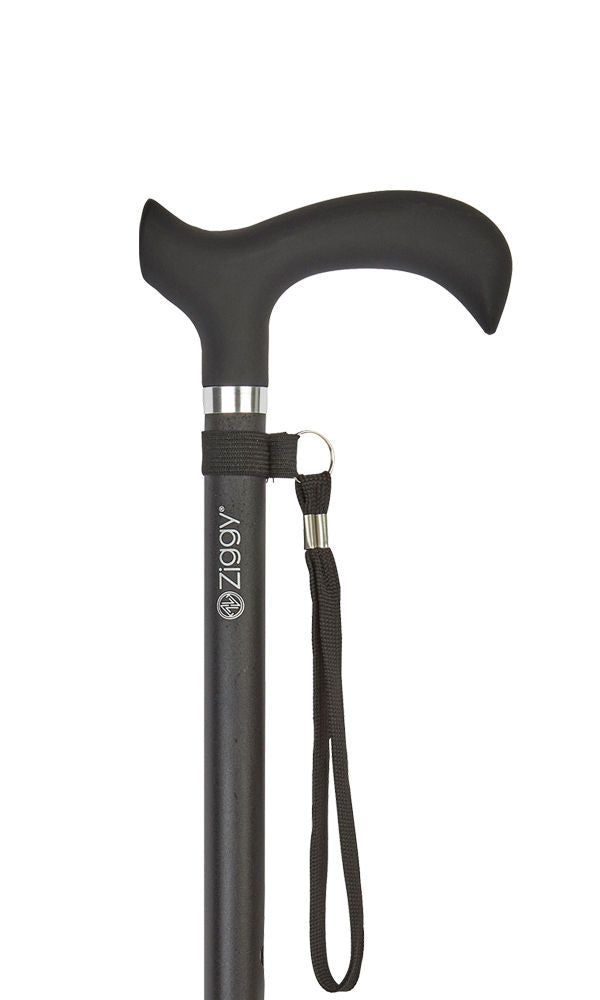 Ziggy Derby Adjustable Cane in Black