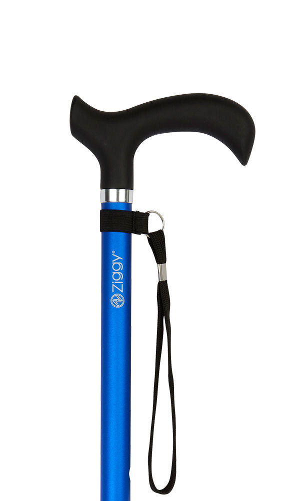 Ziggy Derby Adjustable Cane in Blue