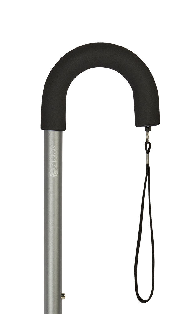 Ziggy Crook Adjustable Cane in Grey