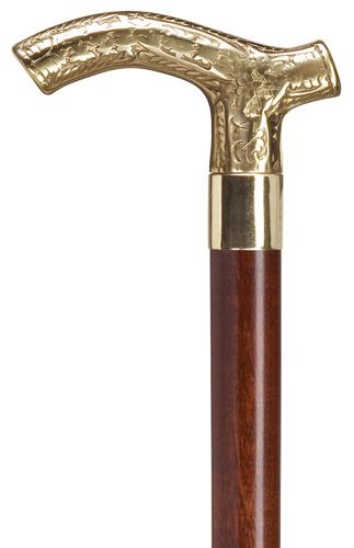 Brass Ladies Derby with Walnut Shaft