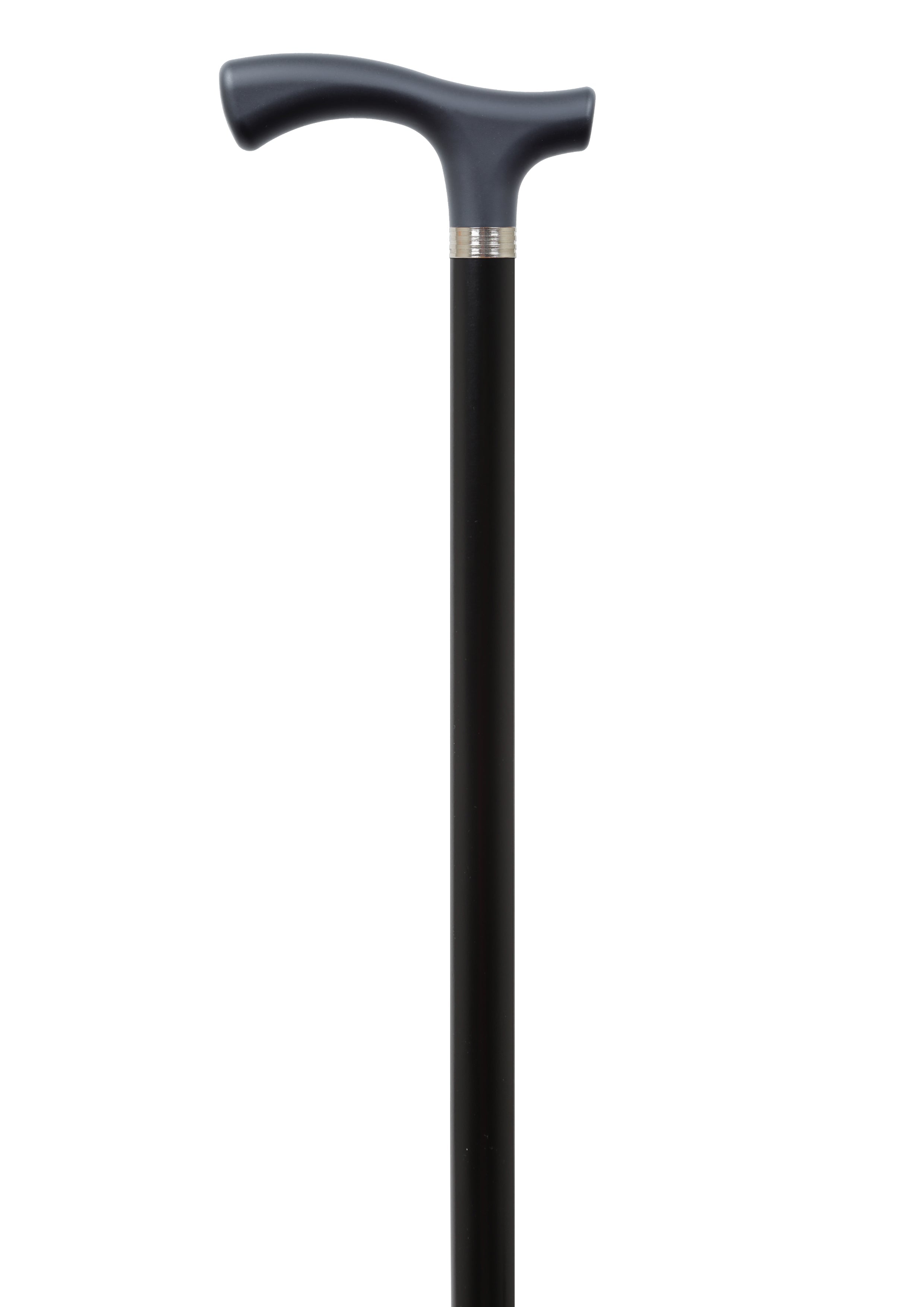 Soft Touch Silicone Fritz Handle Cane in Black