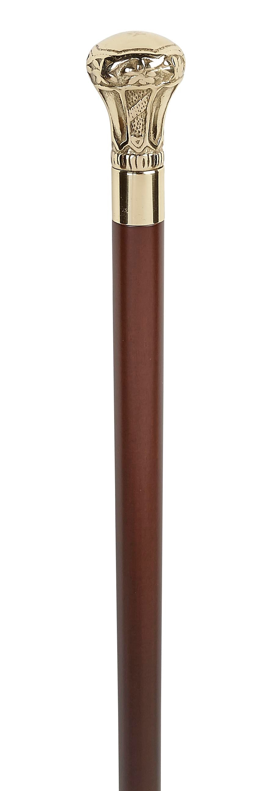 Brass Crown Handle Collectors Cane