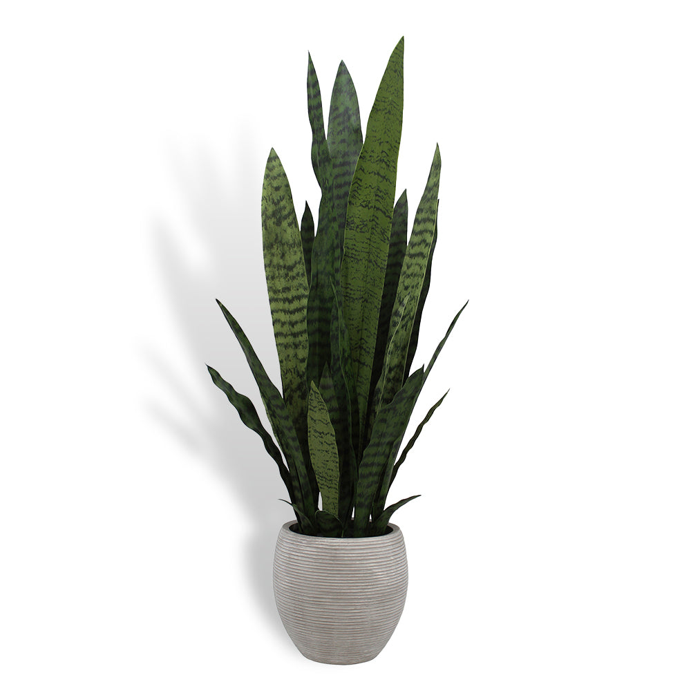 Artificial Snake Plant with Artisan Planter