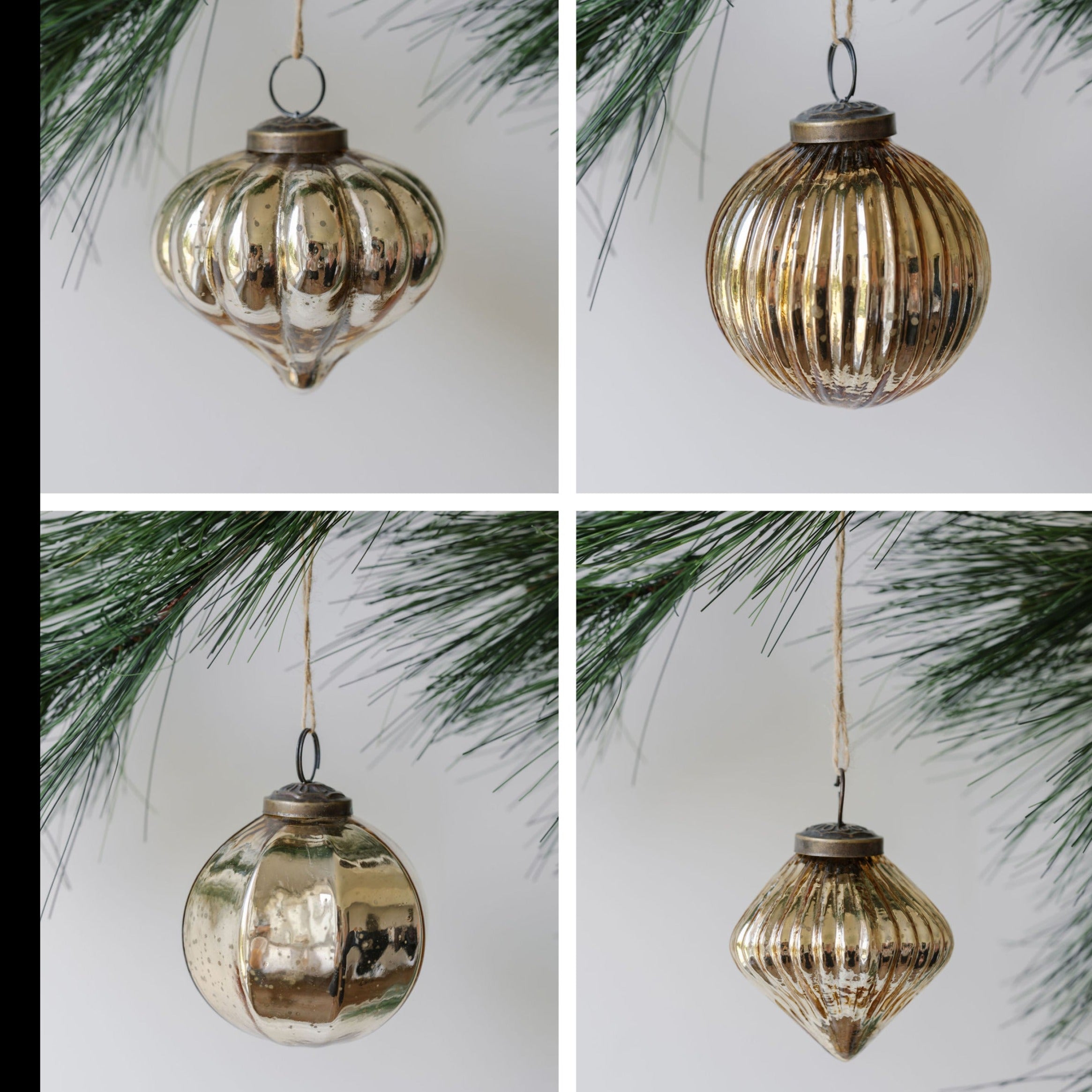 3" Mercury Glass Ornament