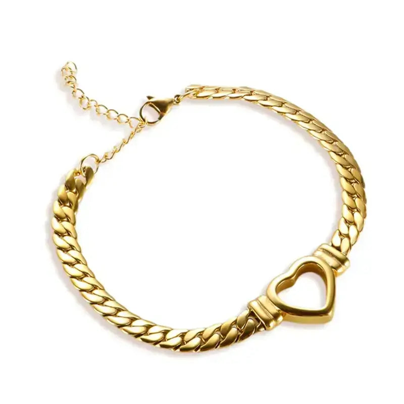 Figaro Heart Bracelet