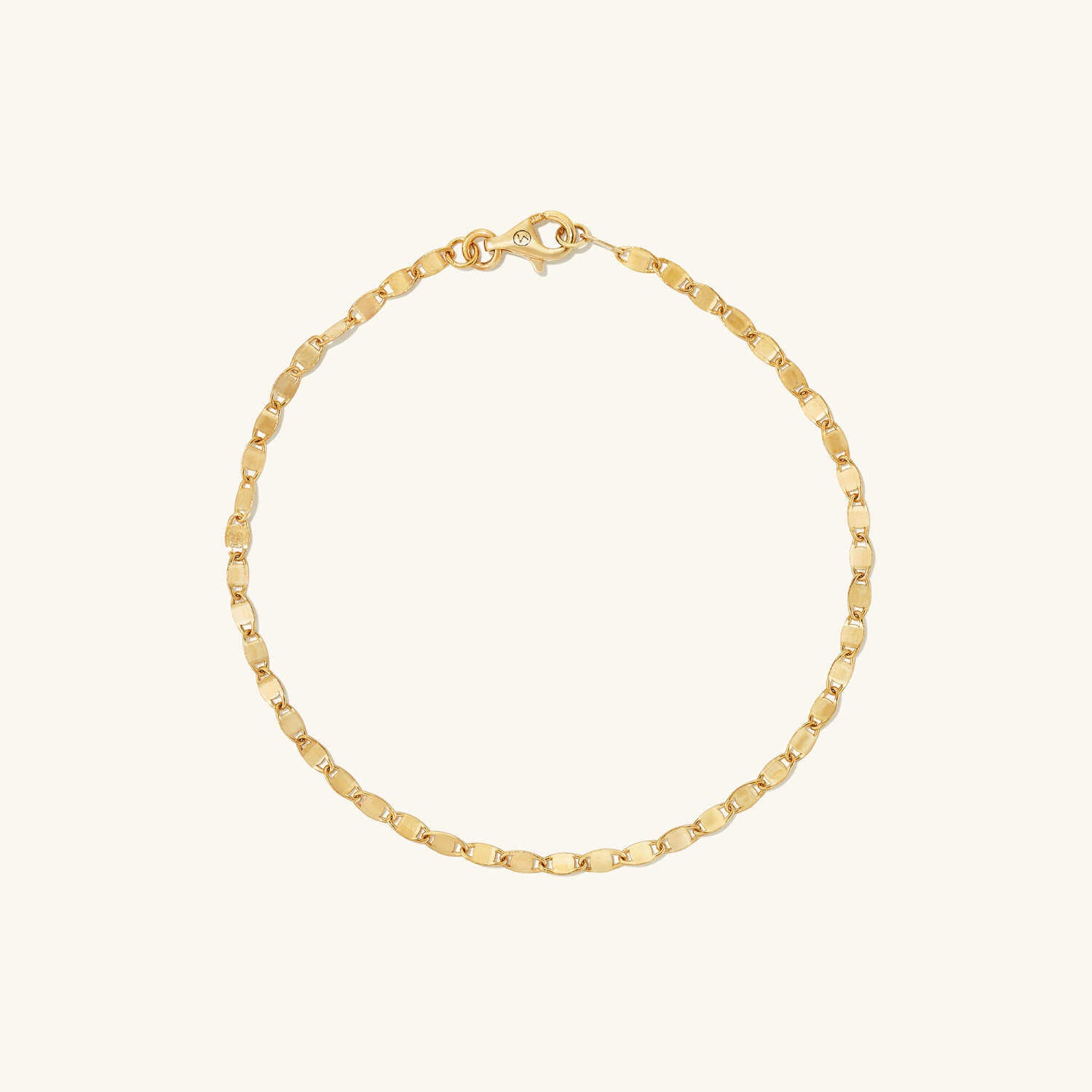 Gold Curb Chain Bracelet