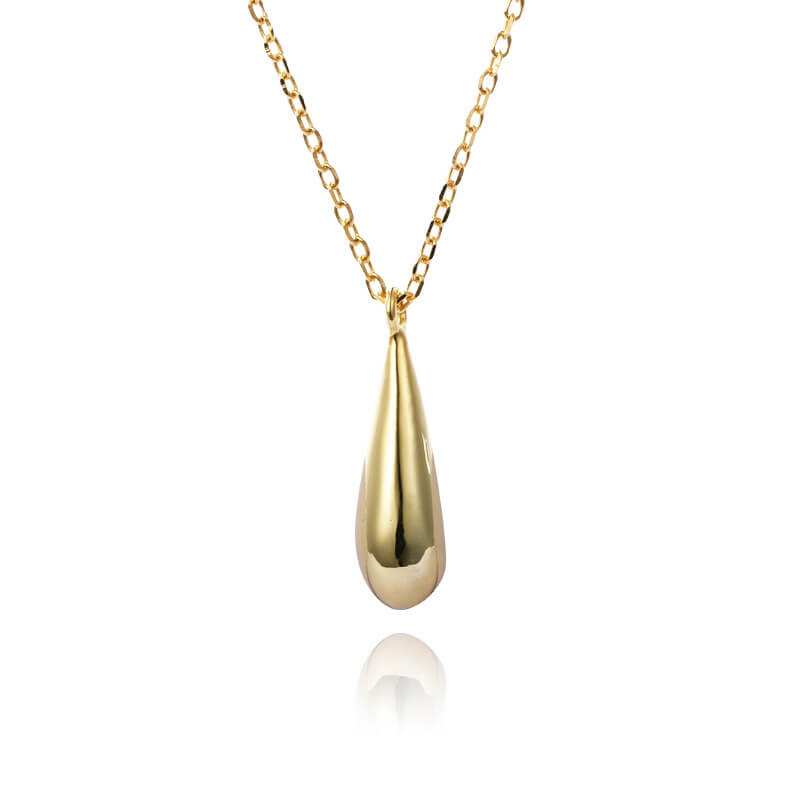 Long Gold Drop Necklace